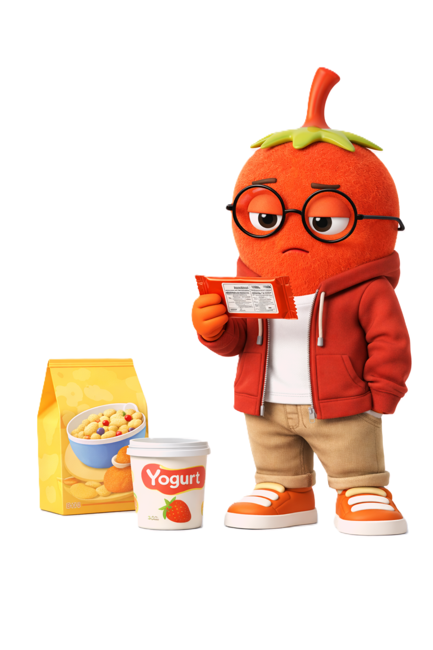 Person holding snack bar