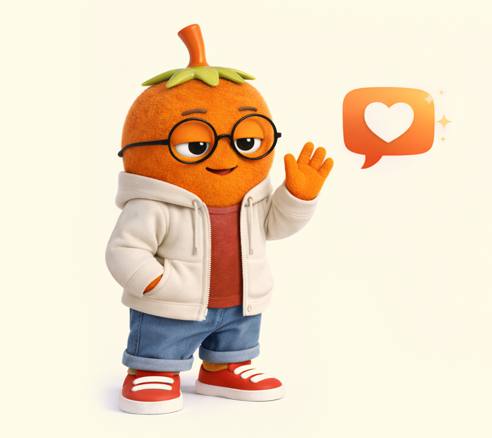 OLI character waving