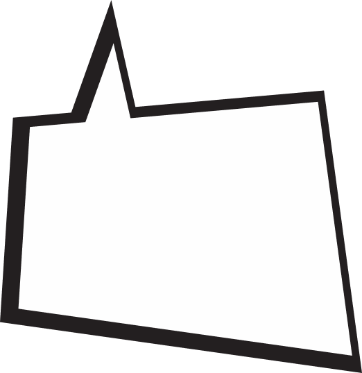 Outlined speech bubble